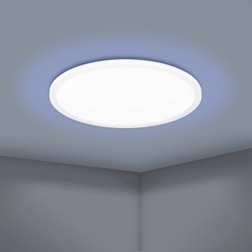Eglo 900086 - Стельовий RGBW-світильник з регулюванням яскравості ROVITO-Z LED/14,6W/230V 2700-6500K діаметр 29,5 cm білий