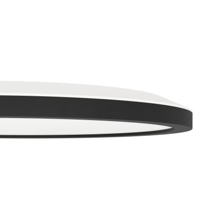 Eglo - Светодиодный RGBW регулируемый потолочный светильник LED/14,6 Вт/230 В черный ZigBee