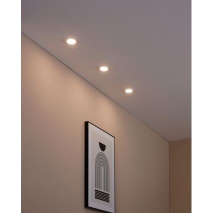 Eglo - НАБОР из 3 светодиодных встраиваемых светильников FUEVA-Z LED/2,8 Вт/230 В IP44 с диммером