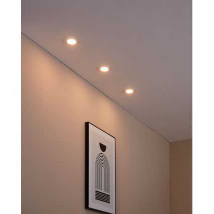 Eglo - НАБОР из 3 светодиодных встраиваемых светильников FUEVA-Z LED/2,8 Вт/230 В IP44 с диммером