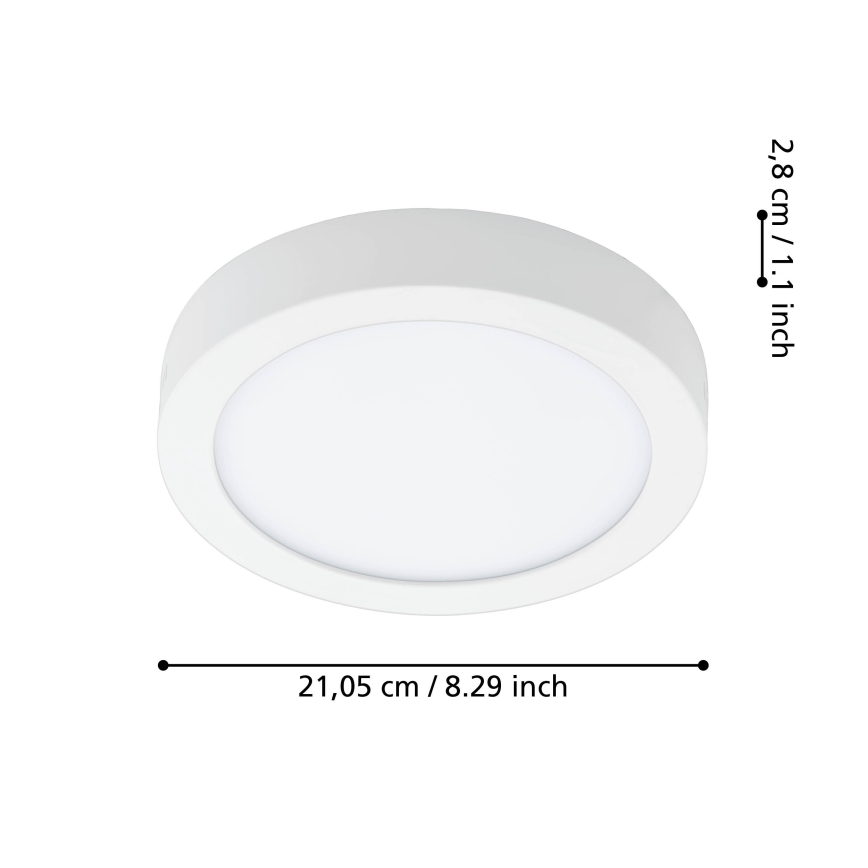 Eglo - Стельовий LED світильник для ванної з регулюванням яскравості LED/16,5W/230V 2700-6500K IP44 ZigBee