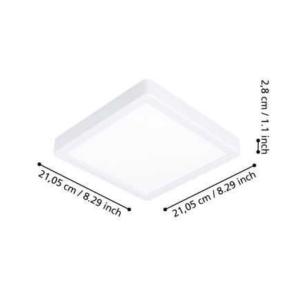 Eglo - Светодиодный диммируемый светильник для ванной комнаты LED/16,5W/230V IP44 ZigBee