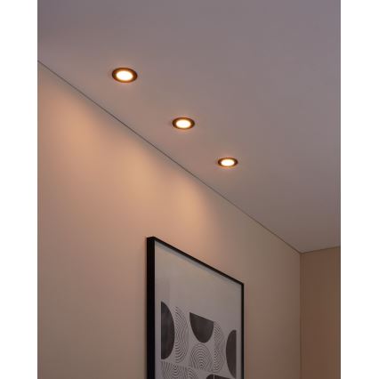 Eglo - Набор 3x светодиодных диммируемых светильника для ванной комнаты FUEVA-Z  LED/2,8W/230V IP44
