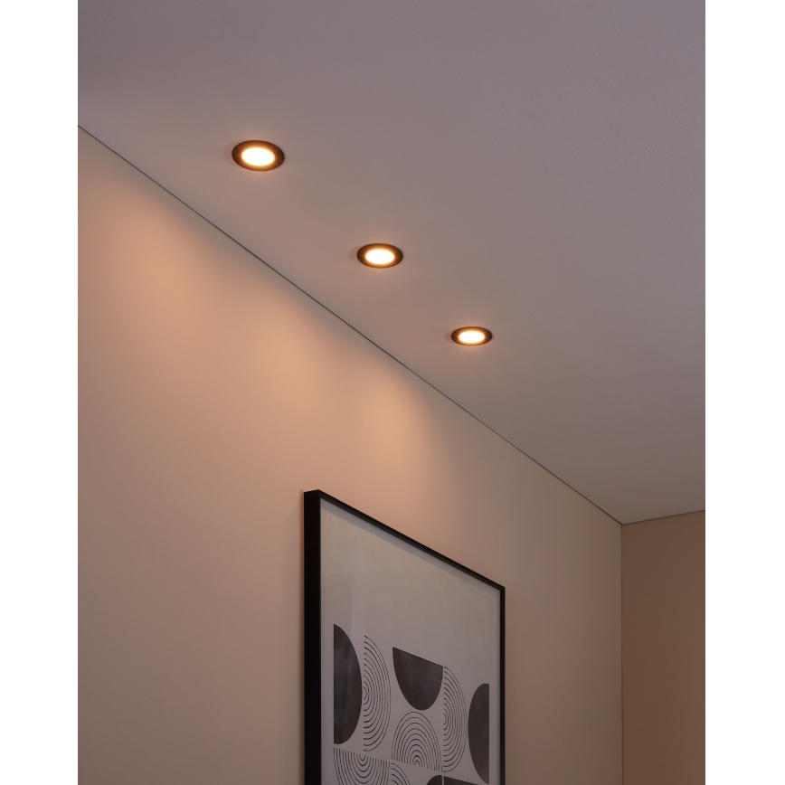 Eglo - Набор 3x светодиодных диммируемых светильника для ванной комнаты FUEVA-Z  LED/2,8W/230V IP44