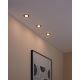 Eglo - Набор 3x светодиодных диммируемых светильника для ванной комнаты FUEVA-Z  LED/2,8W/230V IP44