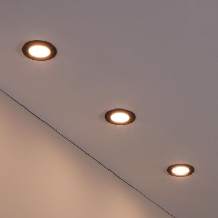 Eglo - Набор из 3 диммируемых светодиодных светильников для ванной FUEVA-Z LED/2,8 Вт/230 В IP44 диаметр 8,5 см