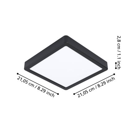 Eglo - Светодиодный диммируемый светильник для ванной комнаты LED/16,5W/230V IP44 ZigBee