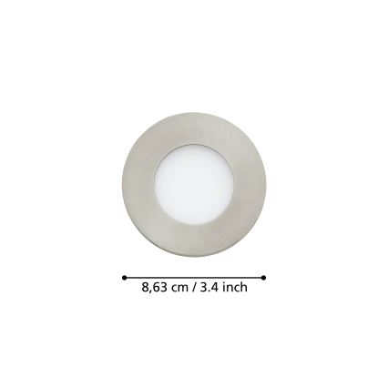Eglo - АБІР 3x LED світильник для ванної з регулюванням яскравості FUEVA-Z 2,8W/230V IP44