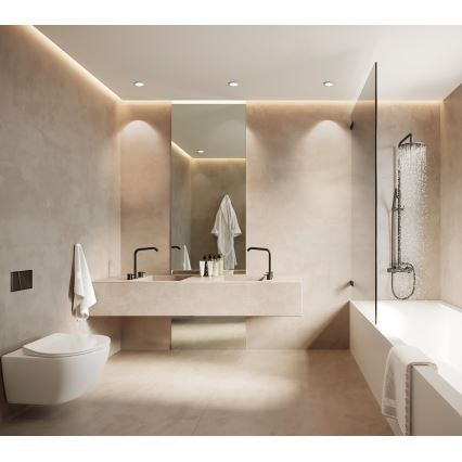 Eglo - Диммируемый встраиваемый потолочный светильник для ванной, LED 5,4 Вт / 230 В, IP44, ZigBee, диаметр 12 см