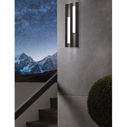Eglo - Вуличний світлодіодний настінний світильник 2xLED/4,2W/230V IP55