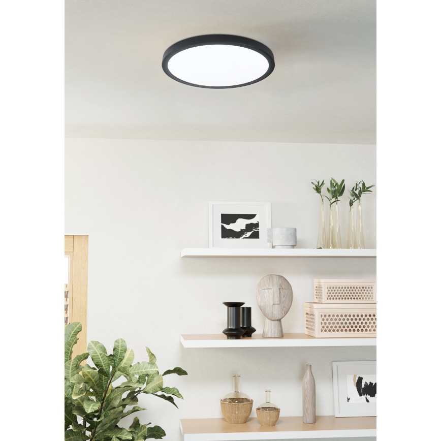 Eglo - LED світильник для ванної з регулюванням яскравості LED/19,5W/230V 2700-6500K IP44 чорний