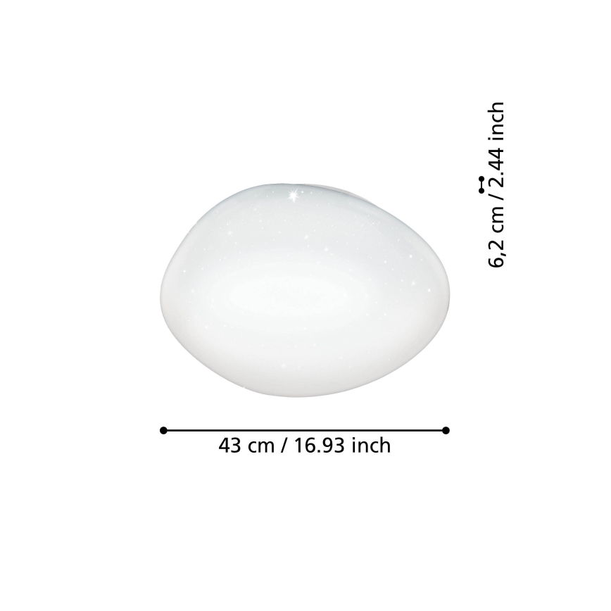 Eglo - светодиодный RGBW диммируемый потолочный светильник LED/21,6 Вт/230 В, диаметр 43 см
