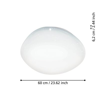 Eglo - Стельовий LED RGBW світильник з регулюванням яскравості LED/33W/230V ZigBee