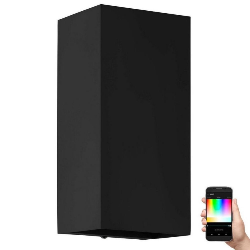 Eglo - Уличный светодиодный настенный RGB-светильник с регулированием яркости 2xGU10/5W/230V IP55 2700-6500K