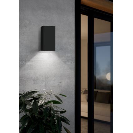 Eglo - Зовнішній настінний LED RGB світильник з регулюванням яскравості 2xGU10/5W/230V IP55 2700-6500K