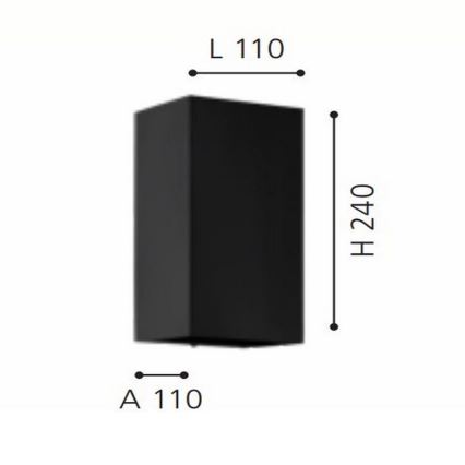 Eglo - Зовнішній настінний LED RGB світильник з регулюванням яскравості 2xGU10/5W/230V IP55 2700-6500K