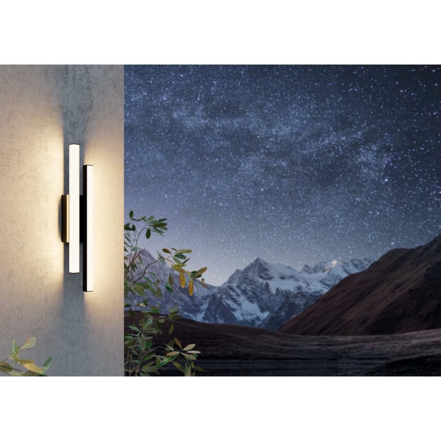 Eglo - Вуличний світлодіодний настінний світильник 2xLED/4,2W/230V IP55