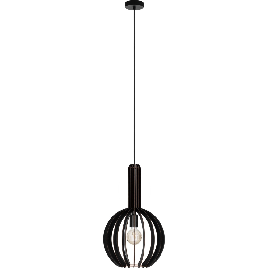 Eglo - Люстра на тросі 1xE27/40W/230V діам. 31 см чорна