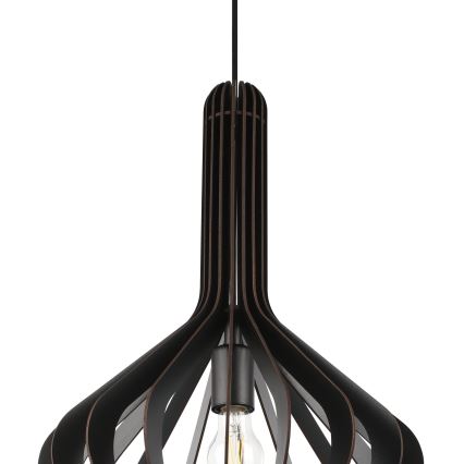 Eglo - Подвесная люстра 1xE27/40W/230V диаметр 38 см черная