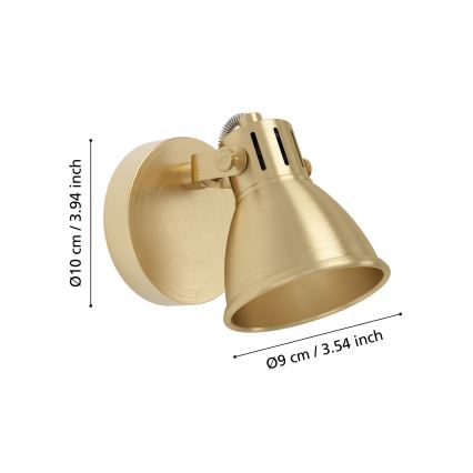 Eglo - Светодиодный настенный точечный светильник 1xGU10/3W/230V