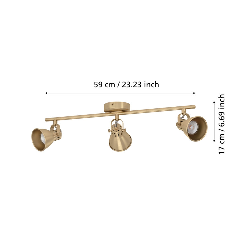 Eglo - Світильник точковий LED 3xGU10/3W/230V