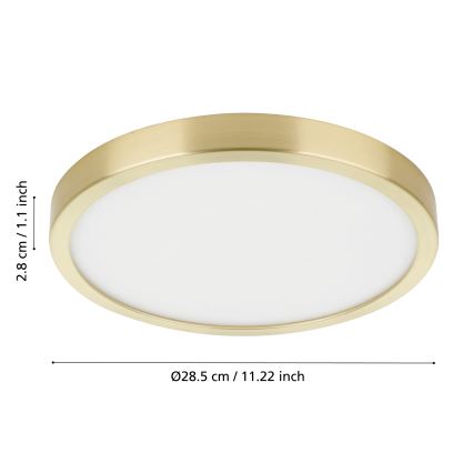 Eglo - Светодиодный потолочный светильник LED/20,5W/230V диаметр 28,5 см