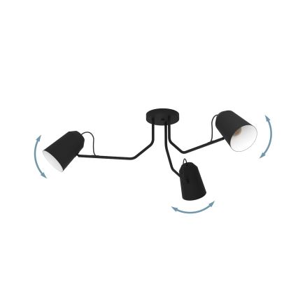 Eglo - Пристельова люстра 3xE27/25W/230V