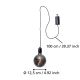 Eglo - Светодиодный уличный подвесной светильник LED/0,06W/6V IP44 серый