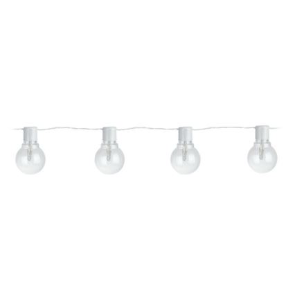 Eglo - Светодиодная уличная декоративная гирлянда 16xLED/0,064W/24V IP44 белая