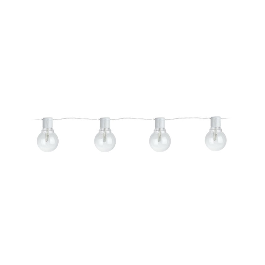 Eglo - Светодиодная уличная декоративная гирлянда 16xLED/0,064W/24V IP44 белая