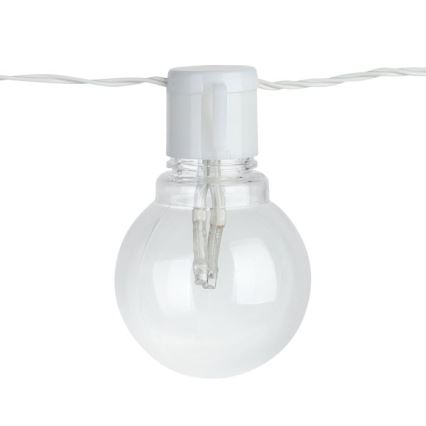 Eglo - Светодиодная уличная декоративная гирлянда 16xLED/0,064W/24V IP44 белая