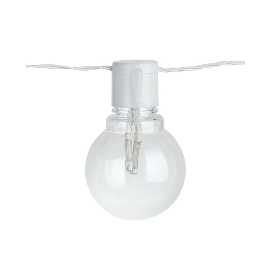 Eglo - Светодиодная уличная декоративная гирлянда 16xLED/0,064W/24V IP44 белая