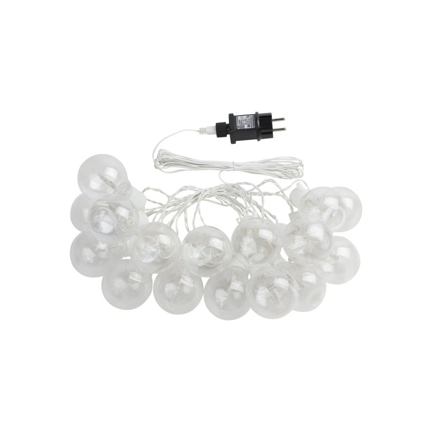 Eglo - Светодиодная уличная декоративная гирлянда 16xLED/0,064W/24V IP44 белая