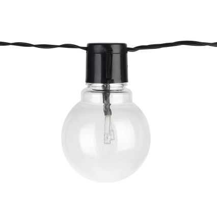 Eglo - Светодиодная уличная декоративная гирлянда 16xLED/0,064W/24V IP44 черный