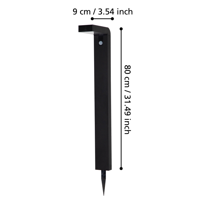 Eglo - LED Outdoor solar lamp with sensor 18xLED/0,2W/3,7V 2200 mAh IP44