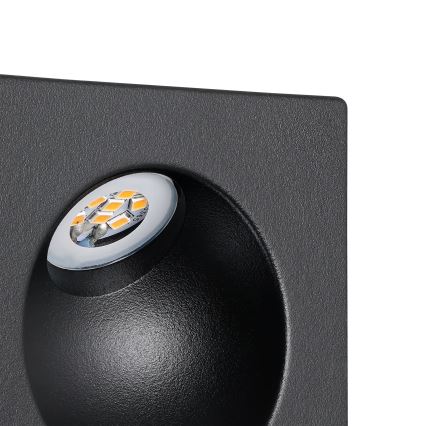 Eglo - Світлодіодний світильник для сходів LED/2W/230V 3000K чорний