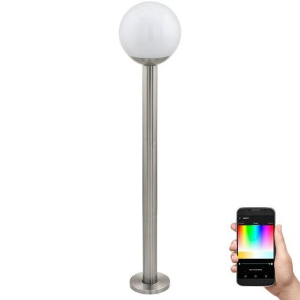 Eglo - Светодиодная уличная RGB-лампа с регулированием яркости 1xE27/9W/230V 2700-6500K IP44