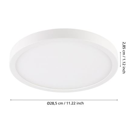 Eglo - Светодиодный потолочный светильник для ванной комнаты LED/20,5W/230V IP44 белый
