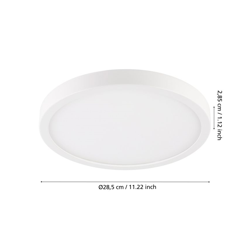 Eglo - Светодиодный потолочный светильник для ванной комнаты LED/20,5W/230V IP44 белый