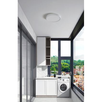 Eglo - Світлодіодний стельовий світильник для ванної кімнати LED/20,5W/230V IP44 білий