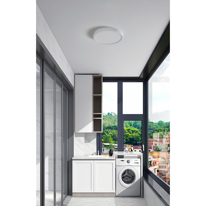 Eglo - Світлодіодний стельовий світильник для ванної кімнати LED/20,5W/230V IP44 білий
