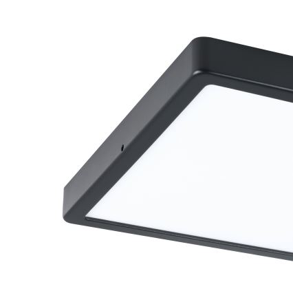 Eglo - Вуличний світлодіодний стельовий світильник LED/20,5W/230V IP44 чорний