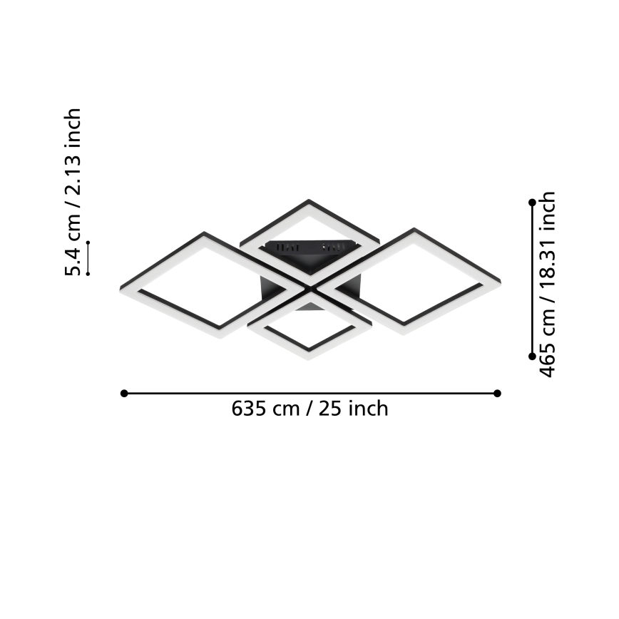 Eglo - Стельовий LED світильник з регулюванням яскравості LED/42W/230V