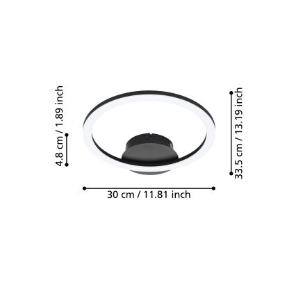 Eglo - Стельовий LED світильник з регулюванням яскравості LED/15W/230V