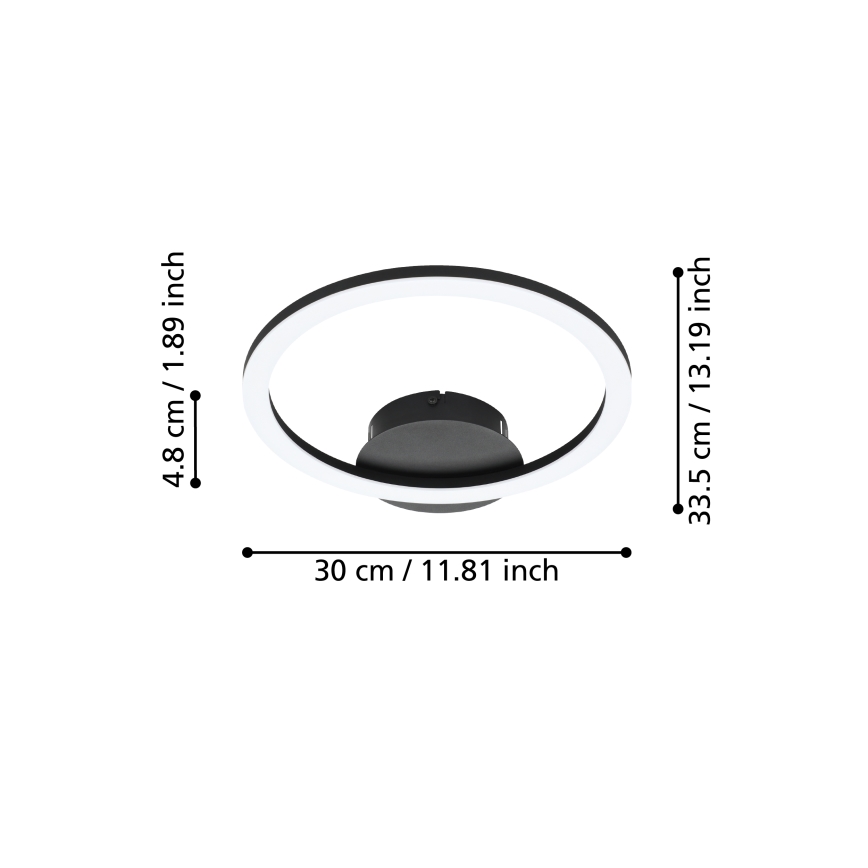 Eglo - Стельовий LED світильник з регулюванням яскравості LED/15W/230V