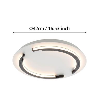 Eglo - Стельовий LED світильник з регулюванням яскравості LED/25W/230V 3000K ⌀ 42 см