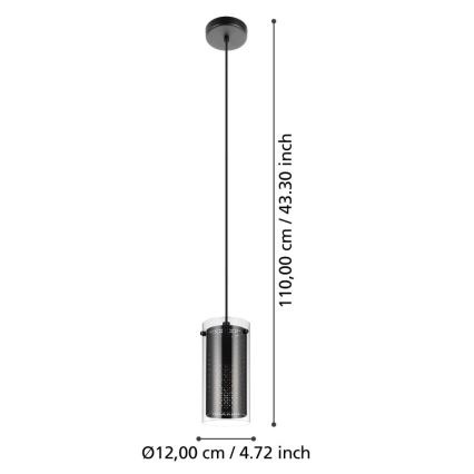 Eglo - Підвісна люстра 1xE27/10W/230V
