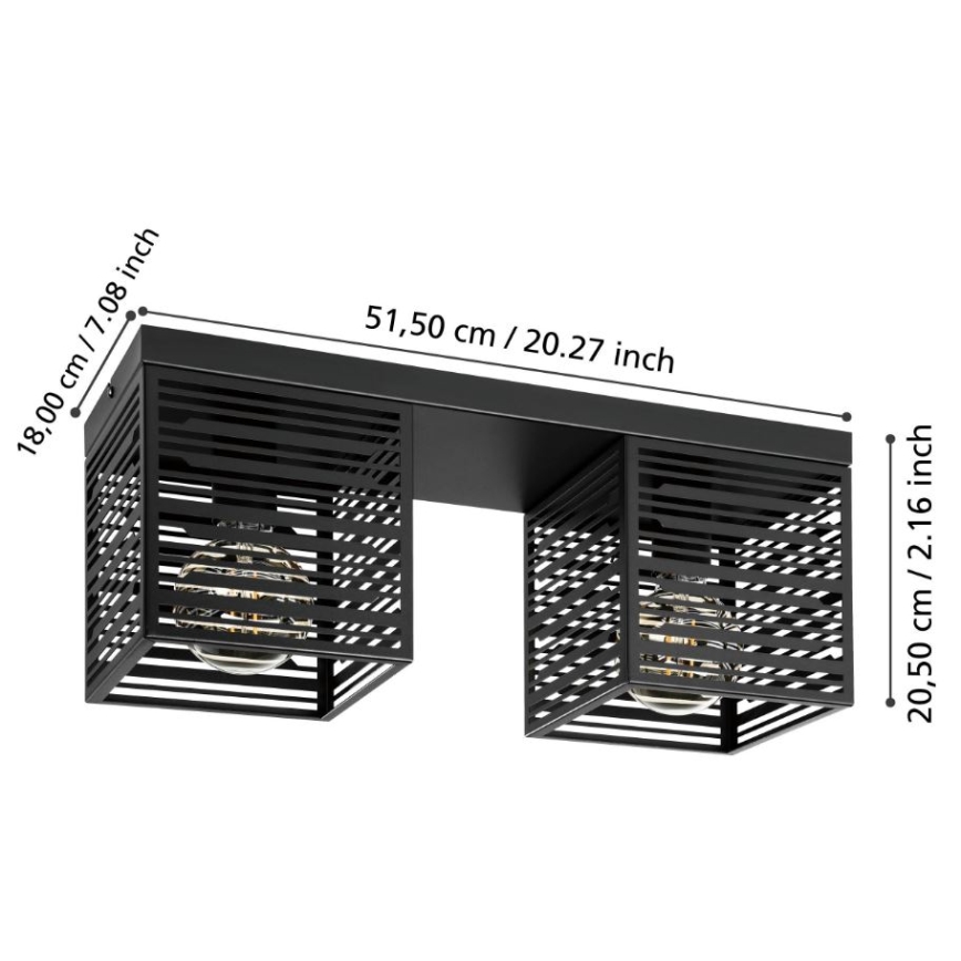 Eglo - Стельове світло 2xE27/40W/230V