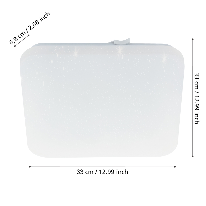 Eglo - Світлодіодний стельовий світильник для ванної кімнати LED/14,6W/230V IP44