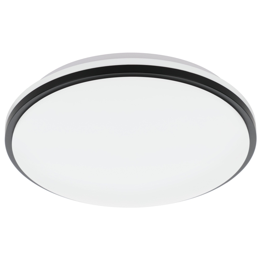 Eglo - Світлодіодний стельовий світильник для ванної кімнати LED/15,6W/230V IP44 чорний